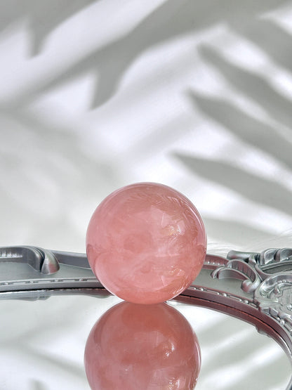 Rose Quartz Sphere (#A00037)