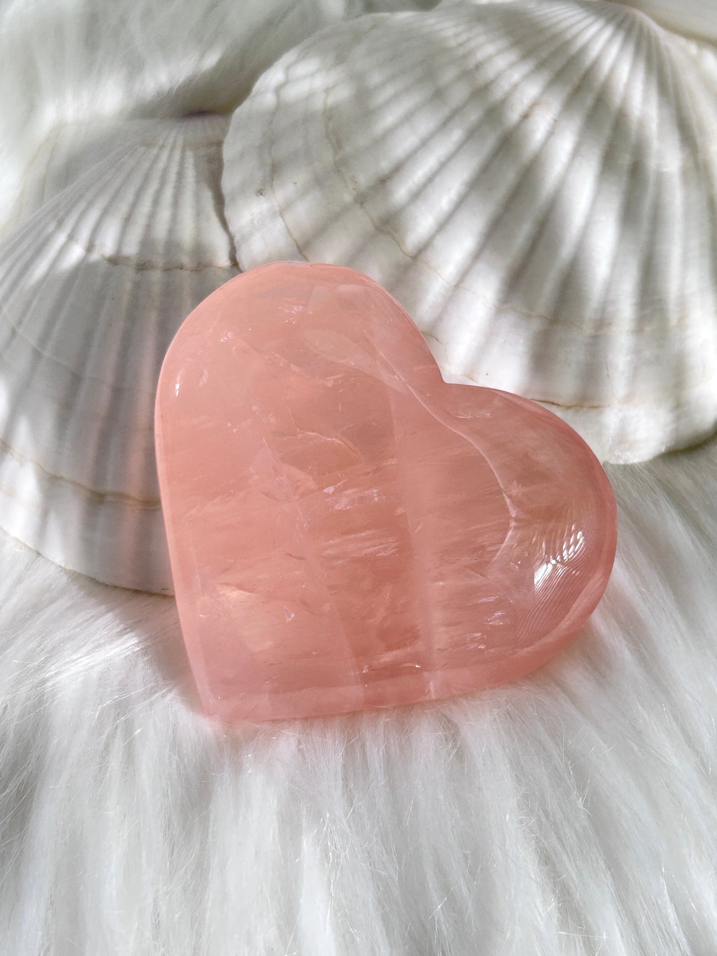 Rose Quartz Heart (#A00036)