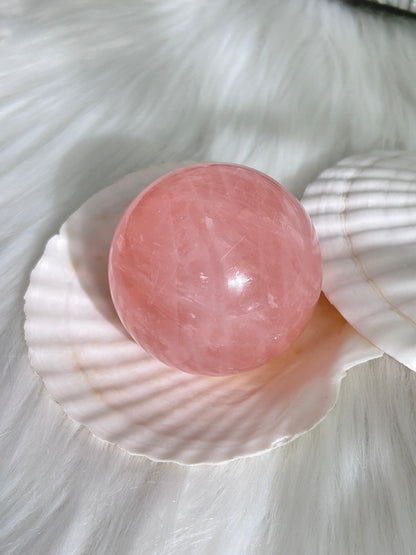 Rose Quartz Sphere (#A00037)