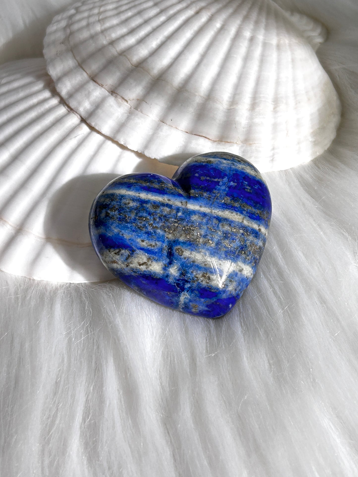 Lapis Lazuli Crystal Heart (#A00013)