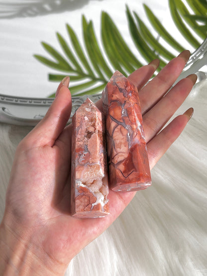 Pink Agate Tower (#A0009)