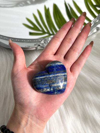Lapis Lazuli Crystal Heart (#A00013)