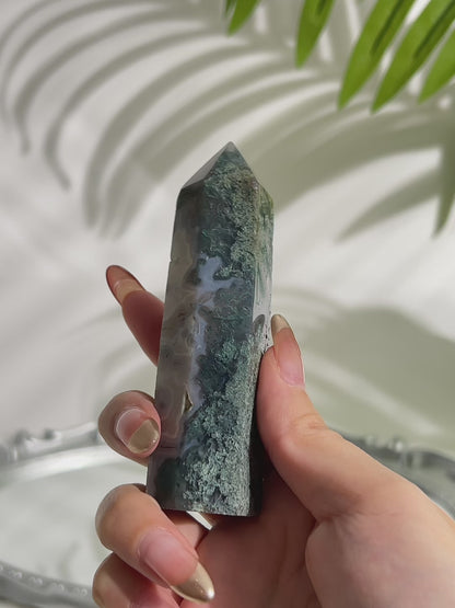 Moss Agate Tower (#A0005)