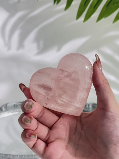 Rose Quartz Heart (#A00036)