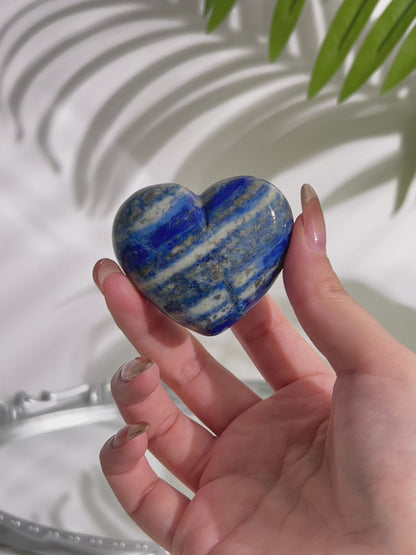 Lapis Lazuli Crystal Heart (#A00013)
